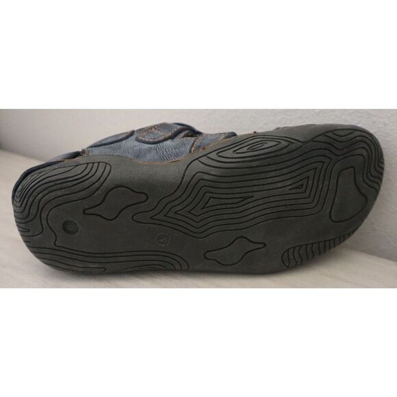 TMA Eyes 27802 Women's Sz 7 Black/Orange Closed Toe Cut-Out Leather Sandals - Picture 12 of 13